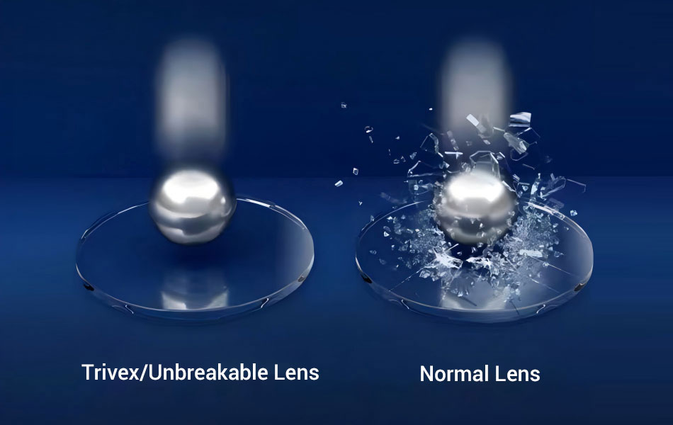 Impact Resistance Comparison Between Trivex Lens and Normal Lenses